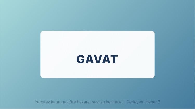 <p><span style="color:#B22222"><strong>GAVAT</strong></span></p>
