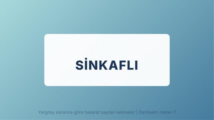 <p><span style="color:#B22222"><strong>SİNKAFLI</strong></span></p>
