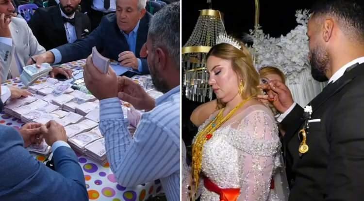 Şırnak’ta 2 gün 2 gece süren aşiret düğünü: Milyonlarca liralık takı takıldı!