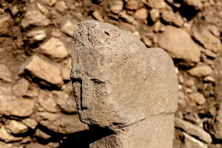 <p>Karahantepe'de ortaya çıkarılan bu yeni buluntu ise, ilk kez bir T biçimli dikilitaş üzerinde insan yüzünün işlenmiş olmasıyla Neolitik dönem araştırmalarında yeni bir dönüm noktası olarak nitelendiriliyor.</p>
