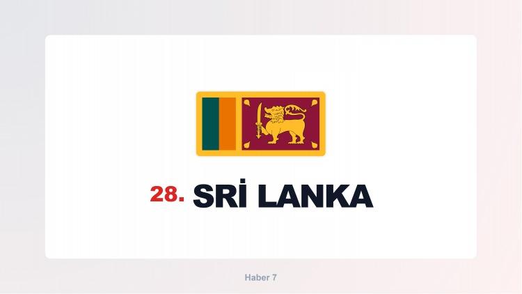 <p><span style="color:#B22222"><strong>SRİ LANKA</strong></span></p>
