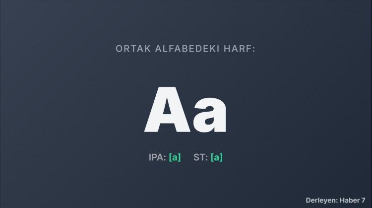 <p><strong>IPA: </strong>Uluslararası Fonetik Alfabe</p>

<p> </p>

<p><strong>ST: </strong>Sovetskaya Tyurkologiya Yayın Kurulu tarafından kabul edilen Latin harflerine dayalı Uluslararası Fonetik Transkripsiyon (1974)</p>

