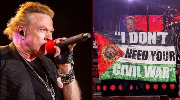 Guns N’ Roses’in solisti Axl Rose konserinde Filistin için seslendi!
