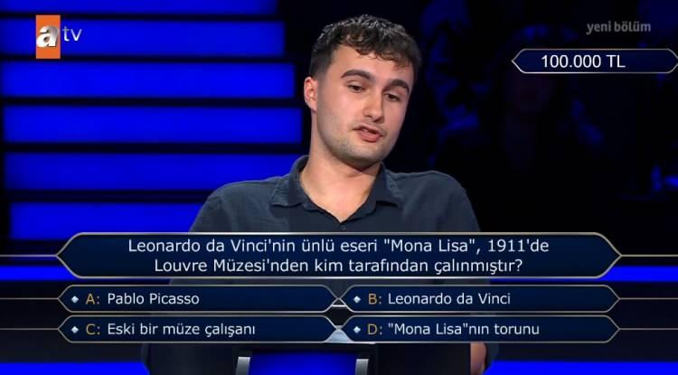 <p><strong>İlk soruları kolaylıkla yanıtlayarak yarışmaya iddialı bir başlangıç yapan genç yarışmacı, hızla ikinci baraj sorularını da geçti.</strong></p>
