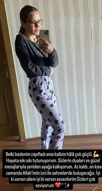 <p><strong>"Teslimiyetim tamdır, sabırla ve inançla bu yolda ilerleyeceğim. Allah'ın izniyle bu sınavı da aşacağıma inanıyorum." diyen Lara, bu süreçte 13 kilo verdi.</strong></p>