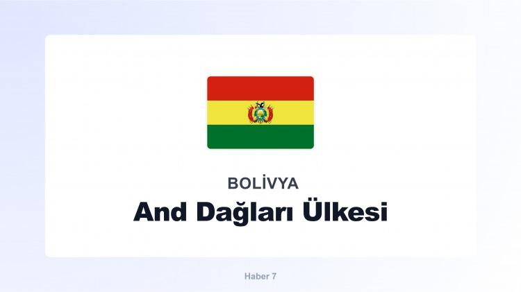 <p><span style="color:#B22222"><strong>BOLİVYA</strong></span></p>
