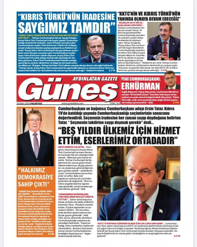 <p><strong>Güneş gazetesi</strong>: Beş yıldır halkımız için hizmet ettim, hizmetimiz ortadadır</p>