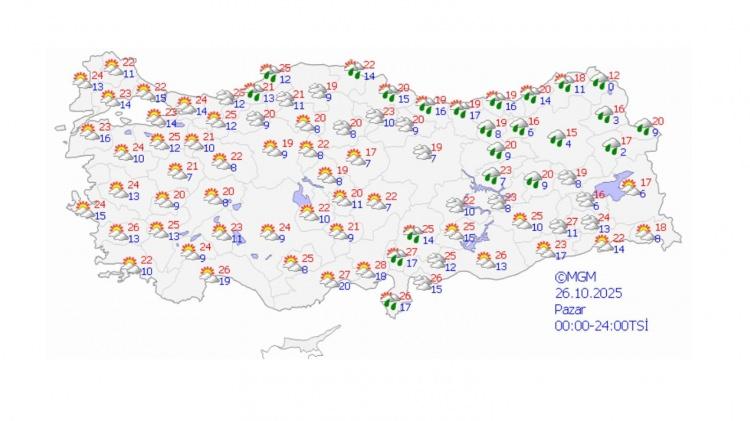 <p>Sağanak yağış uyarısı bulunan şehirler MGM'nin tahmin haritasında da böyle gösterildi.</p>

<p> </p>
