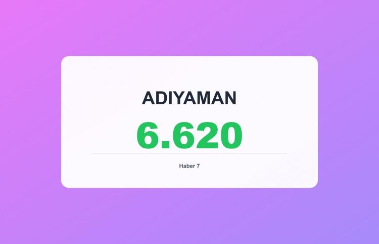 <p><span style="color:#B22222"><strong>ADIYAMAN</strong></span></p>
