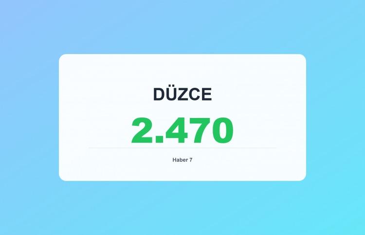 <p><span style="color:#B22222"><strong>DÜZCE</strong></span></p>
