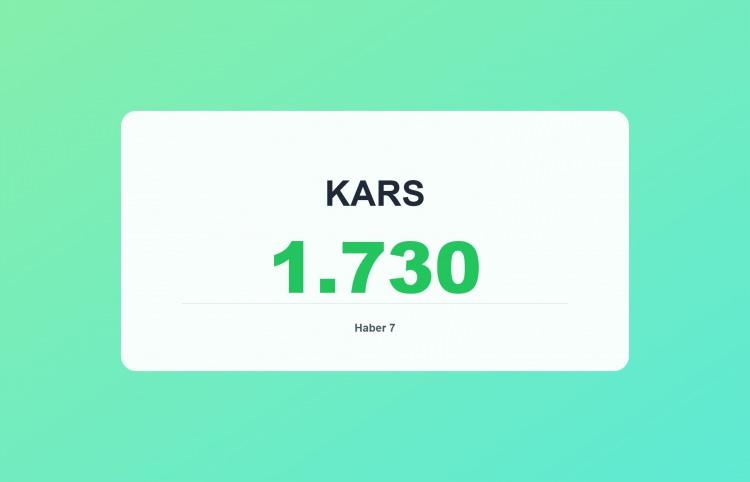 <p><span style="color:#B22222"><strong>KARS</strong></span></p>
