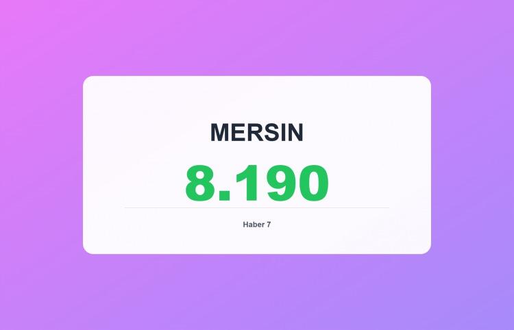 <p><span style="color:#B22222"><strong>MERSİN</strong></span></p>
