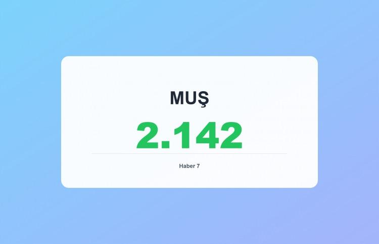 <p><span style="color:#B22222"><strong>MUŞ</strong></span></p>
