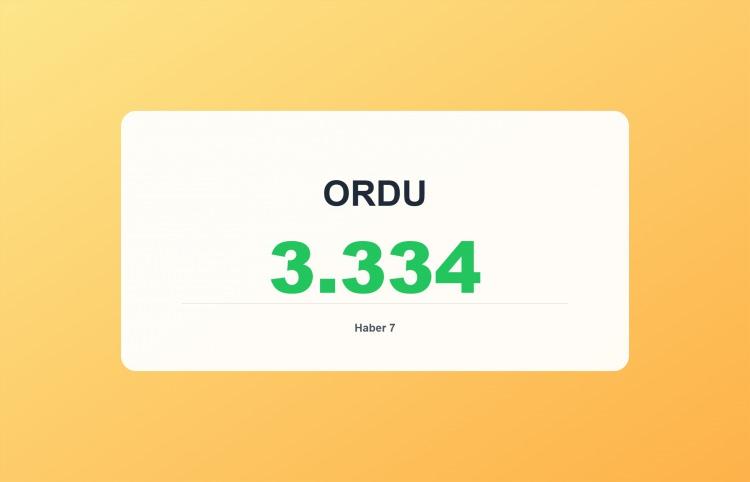 <p><span style="color:#B22222"><strong>ORDU</strong></span></p>
