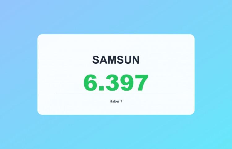 <p><span style="color:#B22222"><strong>SAMSUN</strong></span></p>
