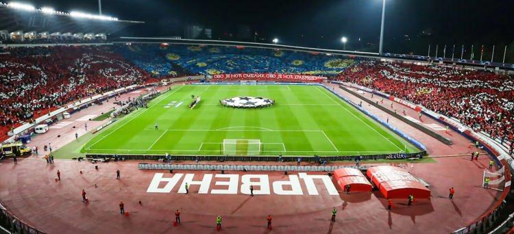 <p>7- RAJKO MITIC STADYUMU</p>

<p>* Kapasite: 55 bin</p>

<p>* Takım: Kızılyıldız</p>

<p>* Konum: Belgrad (Sırbistan)</p>
