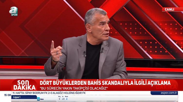 <p>A Spor'da yorum yapan Zafer Tüzün, "Bana göre hakemlik camiasının güveni çöktü" derken sözlerini şöyle sürdürdü:</p>
<p><br />
<br />
"Hakemlerin hangi takımın lehine galip geleceği, hangi takımın şampiyon olacağı gücünün elinde olduğu ortaya çıktı. Bana göre Türk futbol tarihinin en büyük skanadalı bu olay. Ki biz hep şu beyanatı vermeye çalıştık, 'hakemlerimize güvenlim', bu tespitlerden sonra hakemlik camiasının sistemi bana göre çöktü."</p>