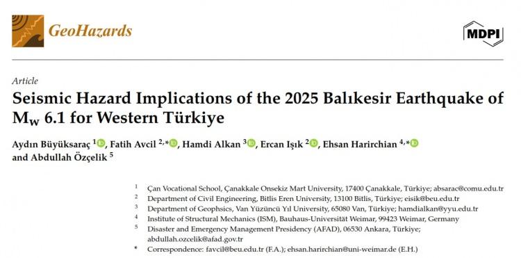 <p>Van YYÜ Jeofizik Mühendisliği Bölümü Öğretim Üyesi Doç. Dr. Hamdi Alkan, bölgedeki sismik hareketliliğin <span style="color:#A52A2A"><em><strong>"deprem fırtınası"</strong></em></span> olarak adlandırıldığını belirtti. </p>

