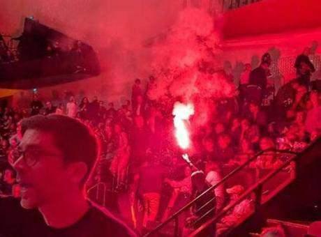 <p><strong>Genel İş Sendikası (CGT) ise etkinliğin "Filistin halkına yönelik soykırıma rağmen İsrail'i normalleştirme girişimi" olarak görüldüğünü belirtti.</strong></p>
