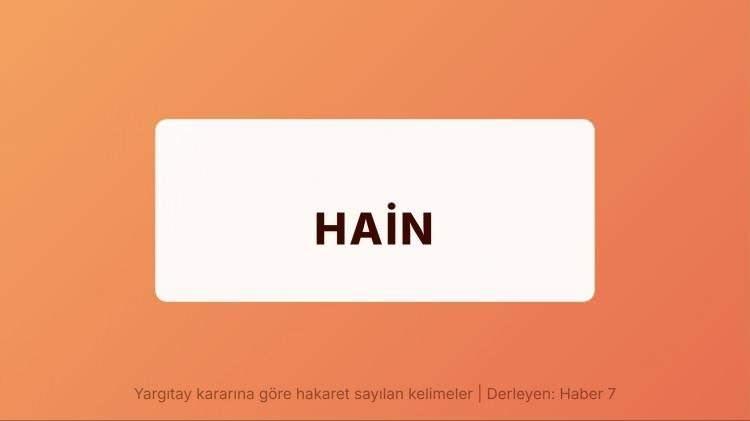 <p><span style="color:#B22222"><strong>HAİN</strong></span></p>
