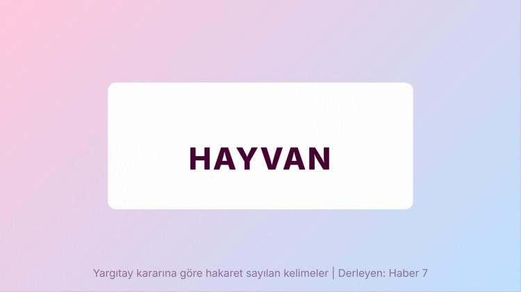 <p><span style="color:#B22222"><strong>HAYVAN</strong></span></p>
