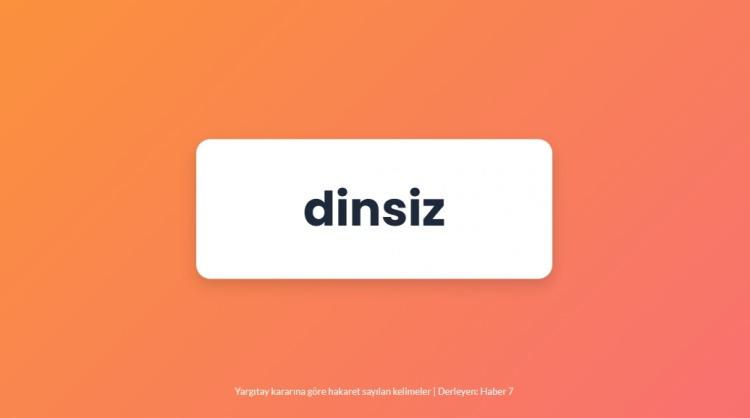 <p><span style="color:#B22222"><strong>DİNSİZ</strong></span></p>
