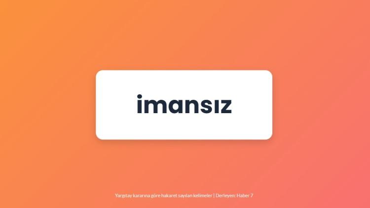 <p><span style="color:#B22222"><strong>İMANSIZ</strong></span></p>
