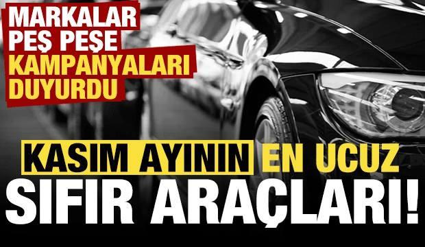 <p><span style="color:#B22222"><strong>İŞTE KASIM AYININ EN UCUZ ARABALARI!</strong></span></p>
