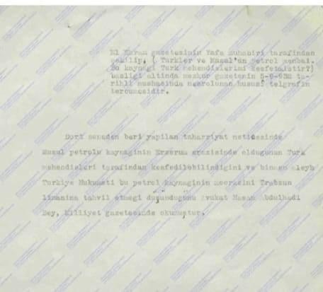 <p>Ayrıca, Balıklı köyünde (eski adıyla Pülk köyü) bulunan petrol kuyusunun, Caferiye Camisi'nin giderlerini karşılamak amacıyla vakfedildiği belgelerde belirtiliyor. Bu durum, yalnızca ekonomik bir değer değil, aynı zamanda dini ve toplumsal bir amaçla değerlendirilen bir kaynağın varlığını gösteriyor. İki farklı belge birlikte, Erzurum'un petrol potansiyelini ve tarihî önemini birbirini tamamlayacak şekilde ortaya koyuyor.</p>

<p> </p>
