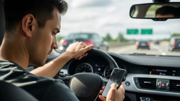 <p><strong><span style="color:#B22222">SEYİR HALİNDE TELEFON KULLANMAK  </span>|  5 BİN TL CEZA</strong></p>
