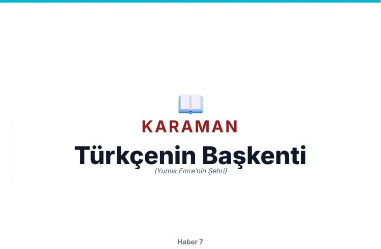 <p><span style="color:#B22222"><strong>KARAMAN</strong></span></p>
