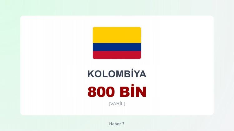 <p><span style="color:#B22222"><strong>23)&nbsp; KOLOMBİYA</strong></span></p>
