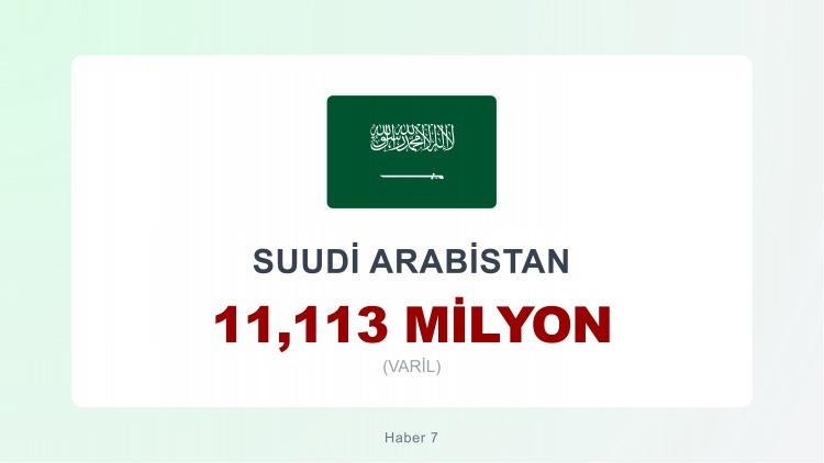 <p><span style="color:#B22222"><strong>2)&nbsp; SUUDİ ARABİSTAN</strong></span></p>
