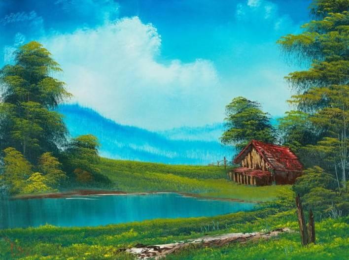 <p><strong>Aynı şekilde Ross'un 1993 yılında yaptığı "Home in the Valley" (Vadideki Ev) adlı tablosu ise 229 bin 100 dolara, "Cliffside" (Uçurum Kenarı) adlı tablosu ise 114 bin 800 dolara satıldı. Alıcıların kimlikleri ise açıklanmadı.</strong></p>

<p><span style="color:#0000CD"><strong>GÖRSELDEKİ TEMSİLİ TABLO:</strong></span></p>

<p><span style="color:#0000CD"><strong>"Home in the Valley"/Vadideki Ev</strong></span></p>
