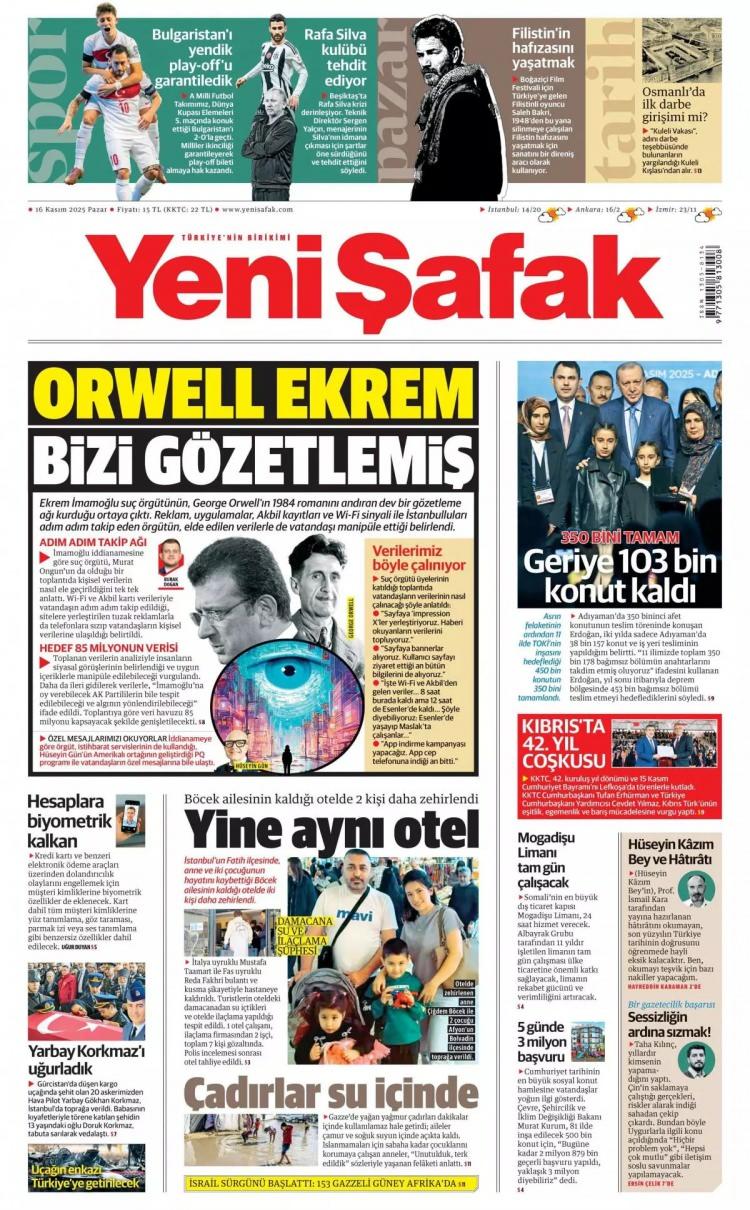 <p>Yeni Şafak: "Bulgaristan'ı yendik play-off'u garantiledik"</p>
