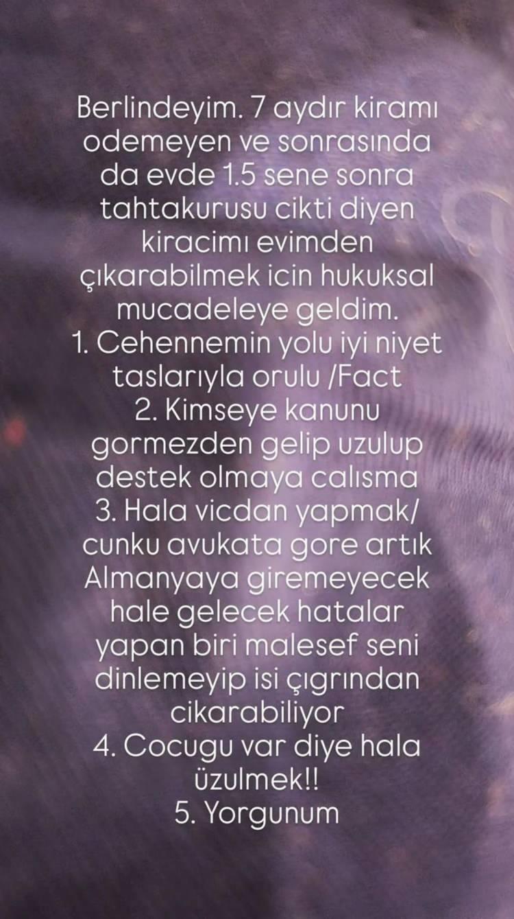 <p><strong>Avukata göre artık Almanya'ya giremeyecek hâle gelecek hatalar yapan biri, maalesef seni dinlemeyip işi çığırından çıkarabiliyor. Çocuğu var diye hâlâ üzülmek… Yorgunum."</strong></p>
