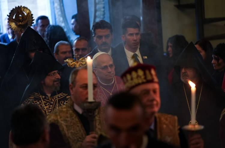 <p><span style="color:rgb(67, 67, 67)">Vatikan Devlet Başkanı Papa 14. Leo, Türkiye ziyareti kapsamında, İstanbul'daki Ermeni Apostolik Katedrali'nde dua ziyareti yaptı.</span></p>
