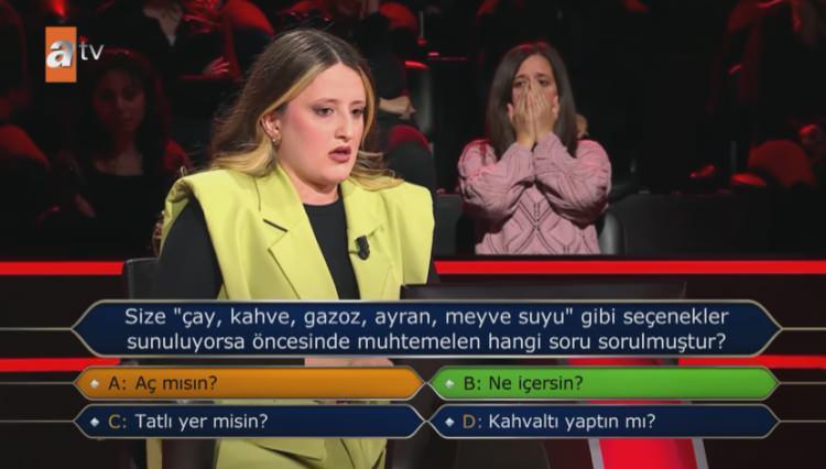 <p>Hiçbir <strong>joker hakkını</strong> kullanmayan ve kendinden oldukça emin görünen <strong>Elif Okumuş</strong>, şaşkınlık ve utanç içinde yarışmadan ayrıldı. </p>

