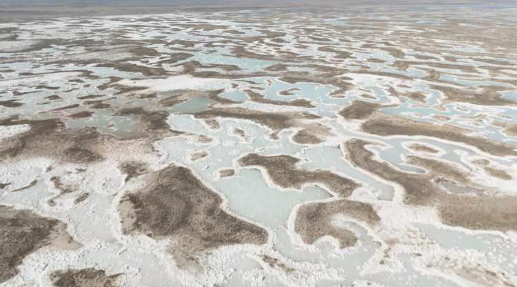 <p>90 yılda yüzde 85 küçüldüğü tespit edilen Tuz Gölü'nde kuraklık nedeniyle su seviyesinin düşmesi tuz kütlelerini ortaya çıkardı. Hızla küçülmeye devam eden Tuz Gölü'nde en büyük etken bölgedeki 200 bin civarında su kuyusunun bulunması olarak belirlenirken, iklim değişikliği ve vahşi sulamayla birlikte küçülme oranı hızla ilerliyor.</p>
