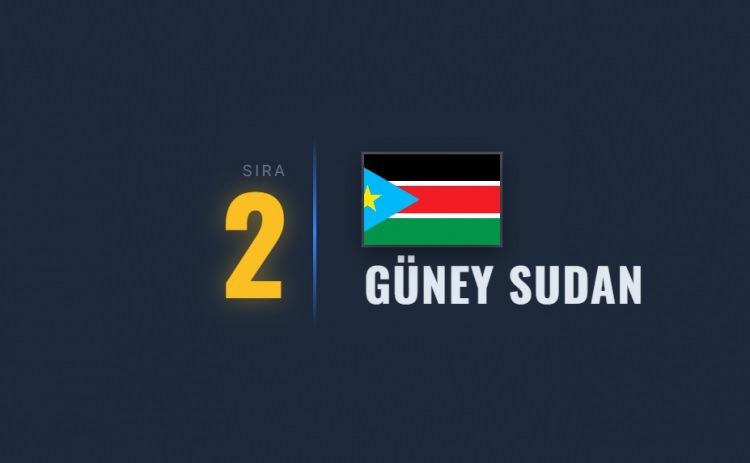 <p><span style="color:#B22222"><strong>2)&nbsp; G&Uuml;NEY SUDAN</strong></span></p>

<p>&nbsp;</p>

<p>Etnik &ccedil;atışmalar ve siyasi istikrarsızlık s&uuml;rekli şiddet olaylarına yol a&ccedil;ıyor.</p>
