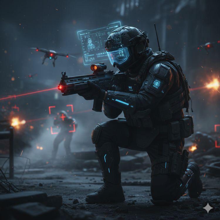 <p><span style="color:#B22222"><strong>Yapay Zekâ Destekli Hedefleme Sistemleri</strong></span></p>

<p> </p>

<p>Dronelar, sensörler ve radarlar artık kendi kararlarını verebiliyor. Hedef tanıma doğruluğu %90'ların üstüne çıktı.</p>
