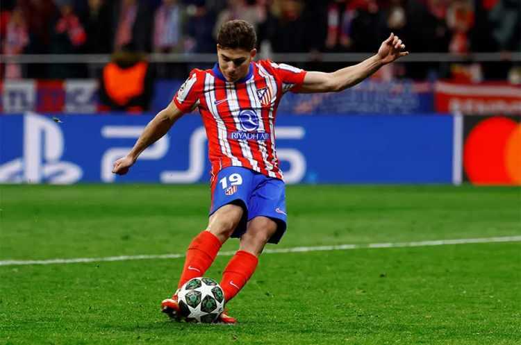 <p>8- Julian Alvarez | Atletico Madrid | 5 ma&ccedil; - 4 gol</p>
