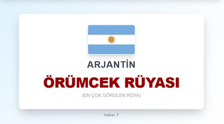 <p><span style="color:#B22222"><strong>ARJANTİN</strong></span></p>
