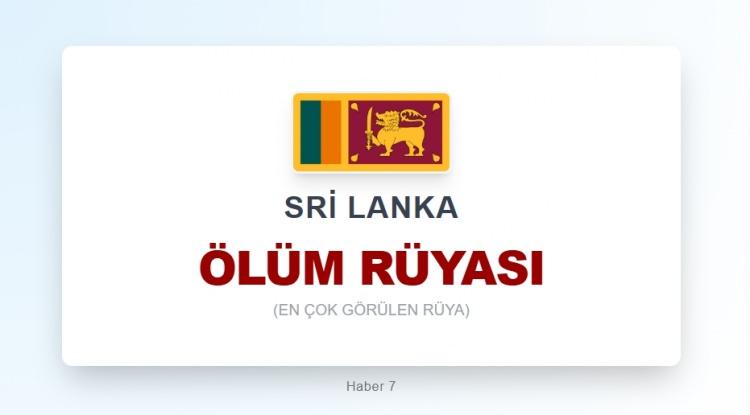 <p><span style="color:#B22222"><strong>SRİ LANKA</strong></span></p>

