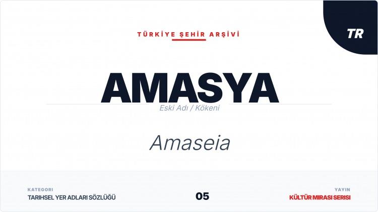 <p><span style="color:#B22222"><strong>AMASYA</strong></span></p>
