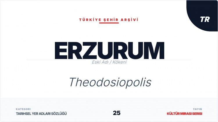 <p><span style="color:#B22222"><strong>ERZURUM</strong></span></p>
