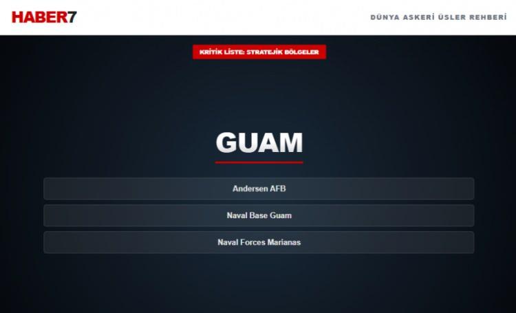 <p><span style="color:#B22222"><strong>GUAM&nbsp;</strong></span></p>
