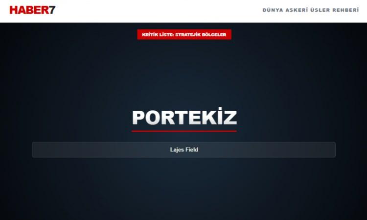 <p><span style="color:#B22222"><strong>PORTEKİZ</strong></span></p>
