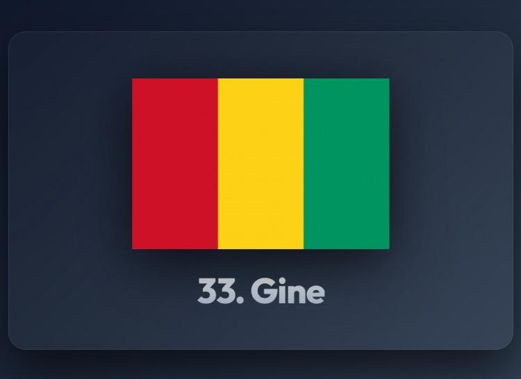 <p><span style="color:#B22222"><strong>33)&nbsp; GİNE</strong></span></p>
