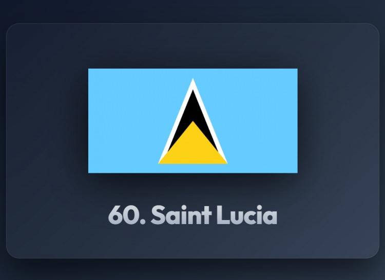<p><span style="color:#B22222"><strong>60)&nbsp; SAİNT LUCİA</strong></span></p>
